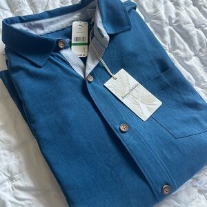 Blue Button-Up Shirt